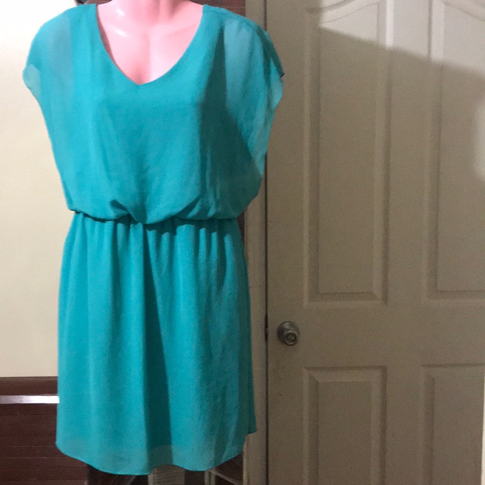 Aqua color boutique dress
